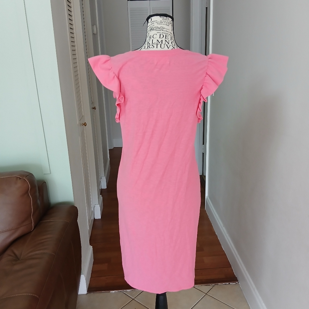 Nation Ltd Elliot Ruffle‎ Dress In Pink - Picture 8 of 12